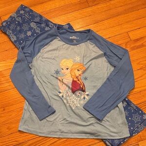 Disney Frozen Navy Blue Pajama Top